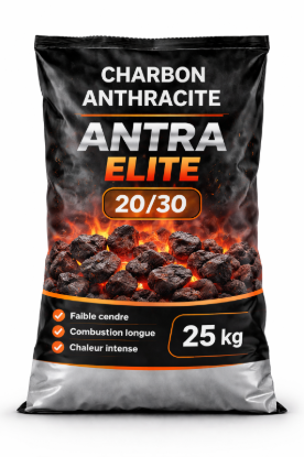 Image de CHARBON ANTHRACITE 20/30 – ANTRA ELITE – 1T – 40 sacs