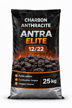 Image de CHARBON ANTHRACITE 12/22 – ANTRA ELITE – 1T – 40 sacs